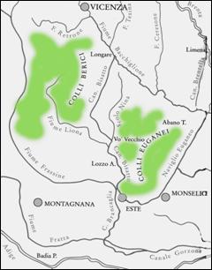 fiumi del Veneto area Euganeo-Berica
